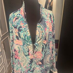 Lilly Pulitzer Multicolor Zip-Up Sweatshirt
